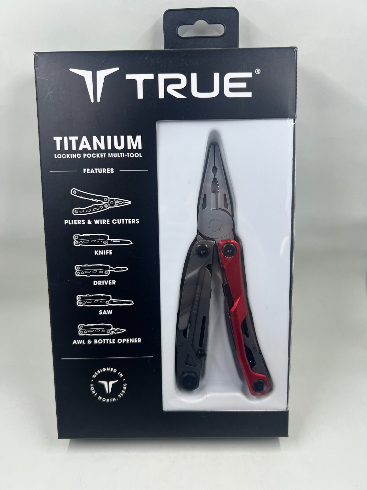 True Titanium Pocket Pliers Multi-Tool TRU-MTL-0004