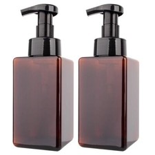 2 Pack 15oz Refillable Foaming Soap Dispenser Bottle for Bathroom Kitchen Sink
