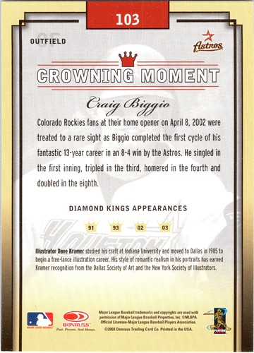 BAGWELL & BIGGIO & ALTUVE and other ASTROS - pick your card - ROOKIES/PARALLELS - Picture 233 of 259