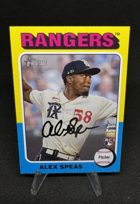 2024 Topps Heritage Alex Speas RC #274 Texas Rangers