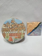 Il Papiro Firenze Italy Designer Paper Covered Box and Bookmark