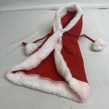 Pet Christmas Hoody Santa Cape 14  Soft Warm Cozy Red Shawl Jacket Holiday