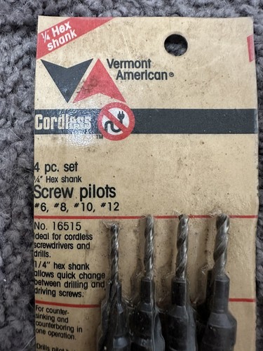 NEW Vermont American High Speed Drill Bit Set 8 Piece USA Made Item# 16515 - Picture 2 of 9