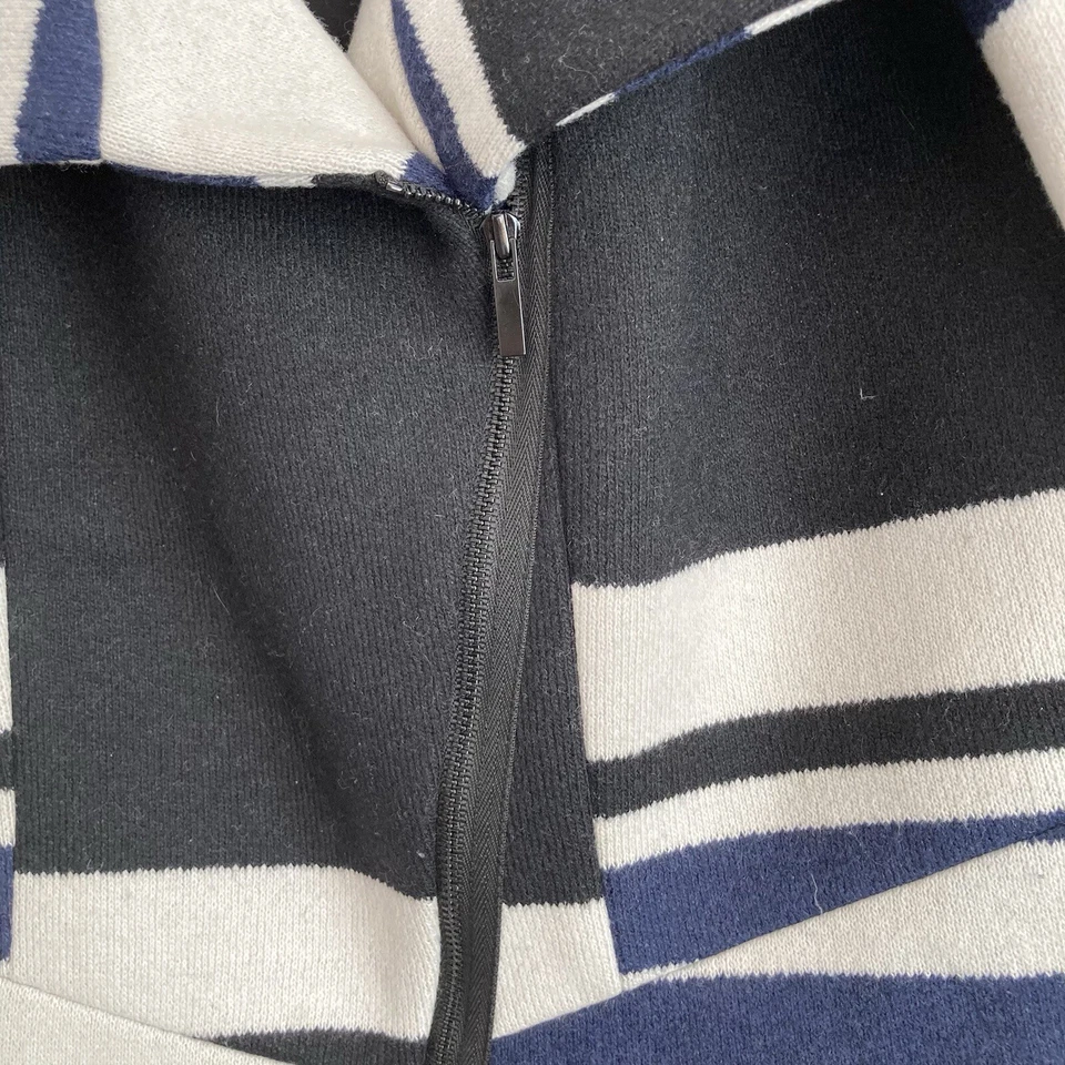 Chaqueta Blazer Classiques Entier Mujer Mezcla Lana Cuello Cremallera Talla Mediana Foto 4 de 4