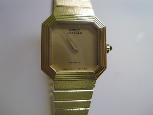 299 Piastra Di Oro Signora SEIKO LASSALE OROLOGIO BRACCIALE | eBay
