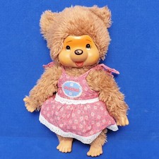 MONCHHICHI MONCHICHI PUSCHEL 28 CM HOSENANZUG 80ER VINTAGE BÄR PUPPE FIGUR