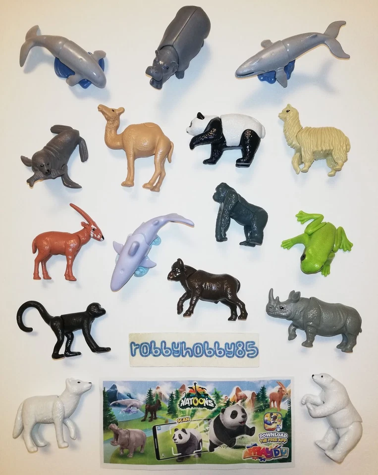 SERIE COMPLETA NATOONS (VD305 - VU262) + 16 BPZ KINDER SORPRESA ITALIA 2022/2023