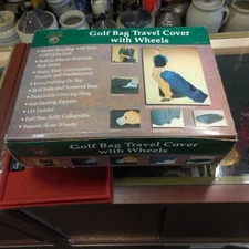 Club Champ Golf Bag Travel Cover with Wheels Black