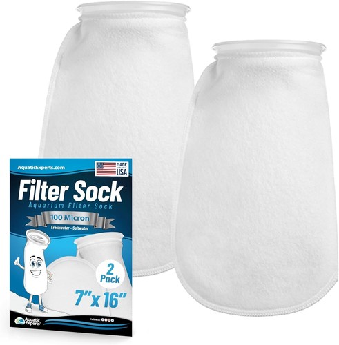 Aquatic Experts 7in Ring 100 Micron Felt Filter Socks - 16in Long - Picture 2 of 12