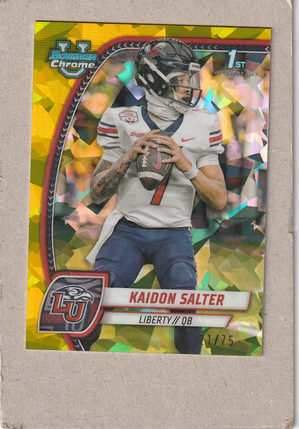 2024 Bowman Chrome U. Sapphire Kaidon Salter Yellow Parallel #21/75 Liberty