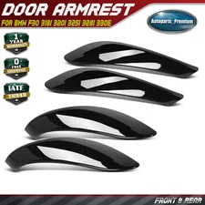 4x Front & Rear Black Interior Door Pull Handle Trim Cover Set for BMW F30 318i