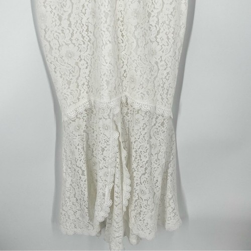Lulus Everything and More White Floral Embroidered Lace Mermaid Dress Size M - Picture 12 of 12