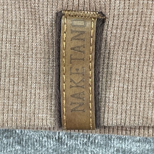 Naketano The Poet's Choice Cowl Neck Full zip Top Womens XS Brown VGC - Picture 8 of 19