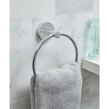BH G Wall Mount Towel Ring Holder Sink Bath Hardware Accessory Polished Chrome