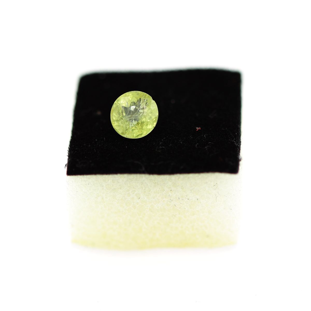 Grenat du Mali 1.35 carats SI1 naturel, pierre fine jaune dorée d'Afrique pour bague