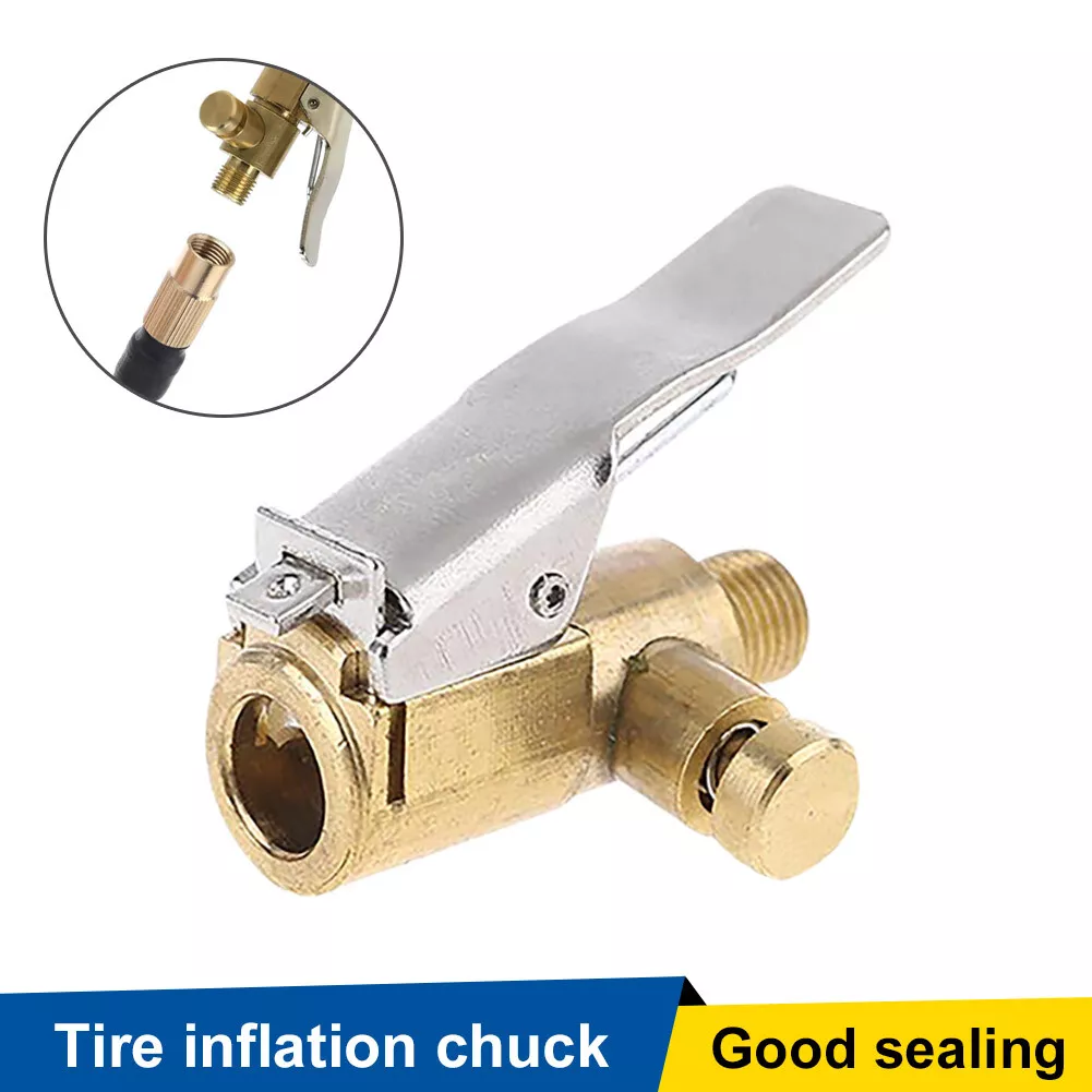 Car Tire Air Chuck Valve Connector Tire Inflator Nozzle with Air