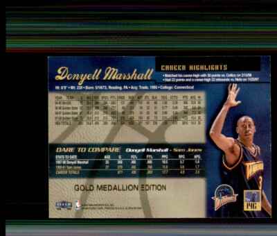 1998-99 Fleer Ultra Gold Medallion #14G Donyell Marshall Golden 