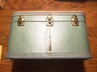 OLD Vintage Belber GREEN Neolite Hard Train Case, cosmetics, luggage, SEE PICS!! — photo 9