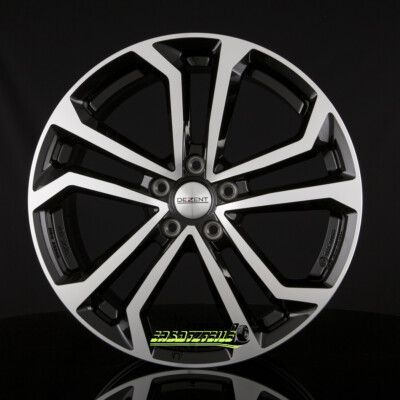 4x Dezent TA black polished 7.5x19 ET40 - LK5/114.3 ML60.1 Felge Alu