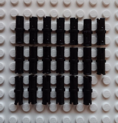 20x Lego Technic Pin mit Reibungskante - black (schwarz)  - 6279875 - 2780
