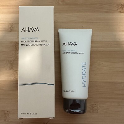AHAVA Time to Hydrate Hydration Facial Cream Mask, 3.4 fl. oz. New In Box