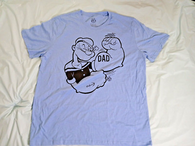 Popeye The Sailor Man Men's Official Licensed Vintage Retro Graphic T-Shirt 2X