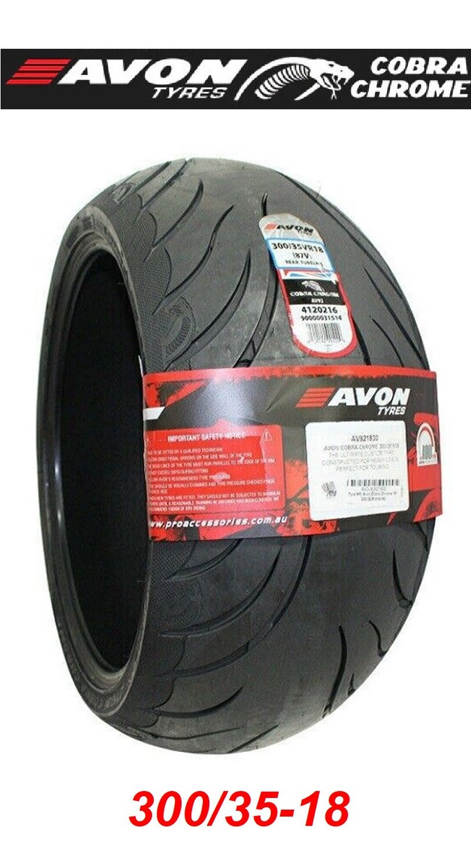 AVON コブラ　バリ山　ハーレー　FXSB fxcwc AVON COBRA CHROME 300/35VR18 REAR TIRE HARLEY CUSTOM SOFTAIL RIGID