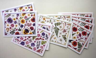 Note Cards Set of 10 Floral Botanical Photographs Sacco Productions Ltd (c) 1997
