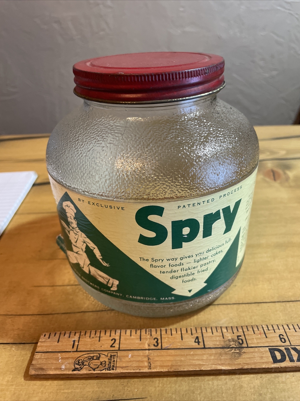 Vintage Spry Shortening Jar
