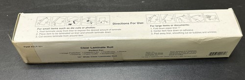 Xyron Solutions Clear Cold Laminate Roll 24’ x 12” XSLR001 New Sealed - Picture 3 of 7