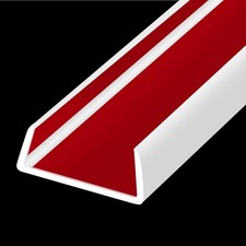 Rubber Edge Trim, Flexible Self-Adhesive U Shaped Peel and Stick Edge Banding...