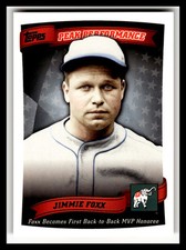 2010 Topps #PP-21 Jimmie Foxx Peak Performance