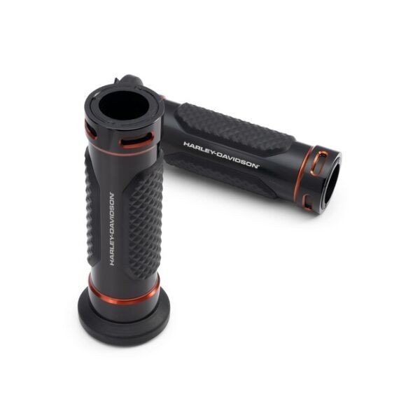 Poignées confort Adversary noires Harley Davidson contre la fatigue du poignet 2021+