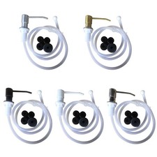 Stainless Steel Soap Dispenser Pump for Head with Silicone Extension Tube Kit