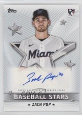 2022 Topps Series 1 Baseball Stars Auto Zach Pop #BSA-ZP Auto 11ur