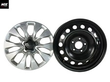 16 Zoll Original Fiat 500 Radkappe auf Stahlfelge 6,5Jx16 ET40 52090714 KBA44552