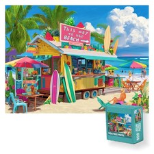 500 Pieces Jigsaw Puzzle for Adults Beach Shop Family Puzzle Game Funny Jigsa...