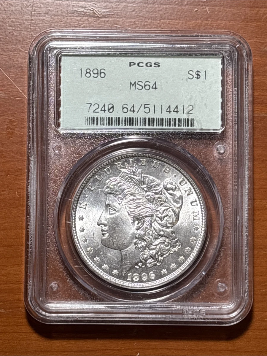 Silver PCGS 1896 Year Morgan US Dollars (1878-1921) for sale | eBay