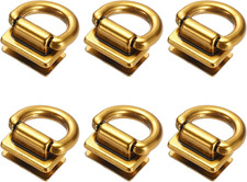 6-Pack Metal Bag Connector, Purse Suspension Clasp with D Ring for Purse/Chain S