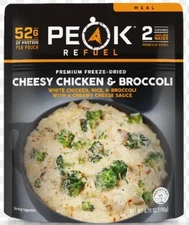 Peak Refuel cheesy chicken and broccoli freeze-dried (5 pack) outdoor meals 