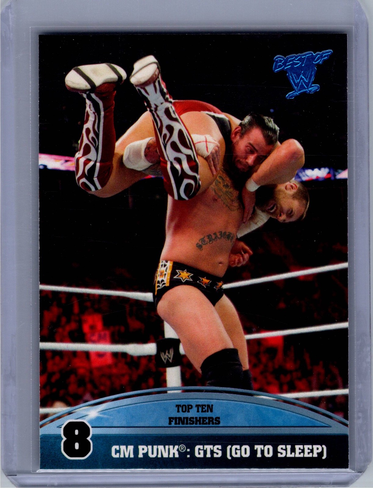 2013 Topps Best of WWE Top 10 Finishers #8 CM Punk: GTS (Go To Sleep) NM+