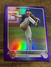 MIKE CLEVINGER 2022 Topps Chrome Update #USC71 Purple Refractor