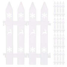  10 Pcs Plastic Fence Small for Garden Display Decor Decorative Fences