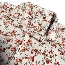 Bar III Mens Slim Fit Stretch Floral Button Down Shirt Large 16-16.5