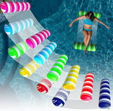 Pack Inflatable Pool Floats Adult Size Water Hammock,Water Floaties for Adults,-