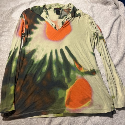 Camiseta Custo Barcelona Top Psicodélico Trance Rave Hippie Dance Leer Talla 3 L