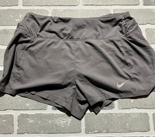 Woman  s Small Nike Dri-fit Running Shorts. Gray.