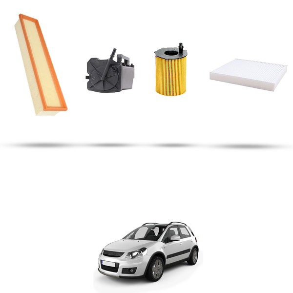 Hoffcar Set Service - 4 Filter FüR Suzuki Sx4 Von 1.6 Ddis 66Kw 2007-image