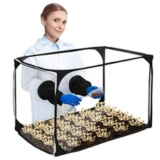 Still Air Box, Mushroom Grow Kit, Portable Compact Box Black 