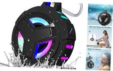 Bluetooth Shower Speaker, Portable Bluetooth Speakers, IP67 Waterproof Black